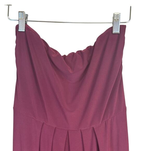 Loop dress by Carlos Saavedra Long Multi Look‎ Jersey Knit Gown Cabernet SZ M - Picture 7 of 12